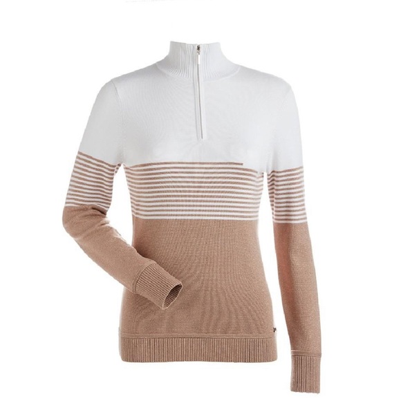 NILS RILEY SWEATER white copper